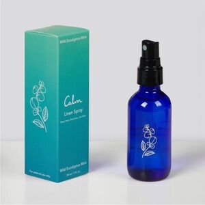 Calm Linen Spray in Blue Bottle, new
